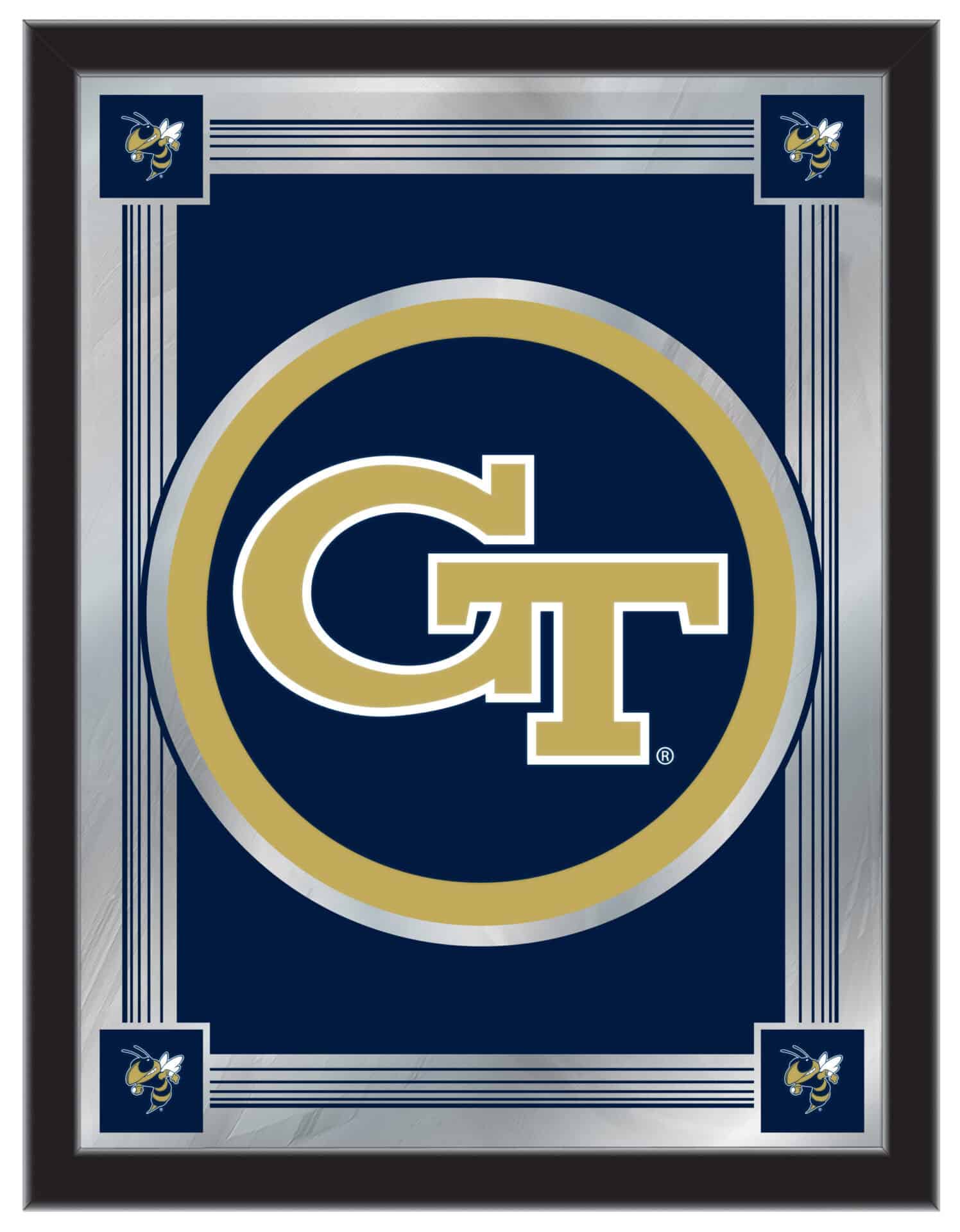 Georgia Tech 17x22 Logo Wall Mirror 1 Georgia Tech 17x22 Logo Wall Mirror