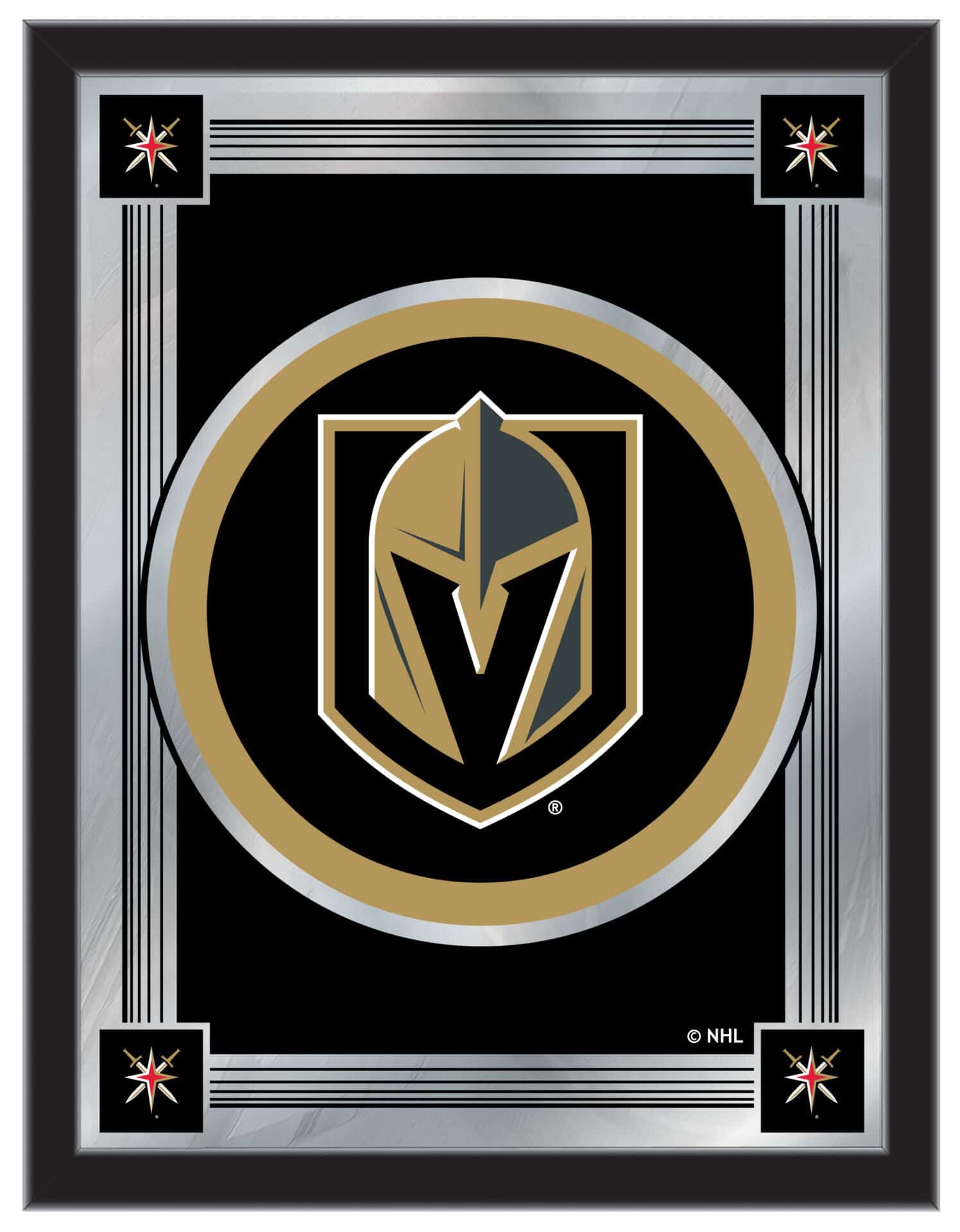 Vegas Golden Knights 17x22 Logo Wall Mirror 1 Vegas Golden Knights 17x22 Logo Wall Mirror