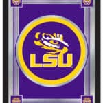 Louisiana State University 17x22 Logo Wall Mirror