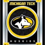 Michigan Tech University 17x22 Logo Wall Mirror