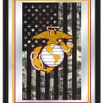 United States Marine Corps (Red/Yellow) 17x22 Logo Wall Mirror