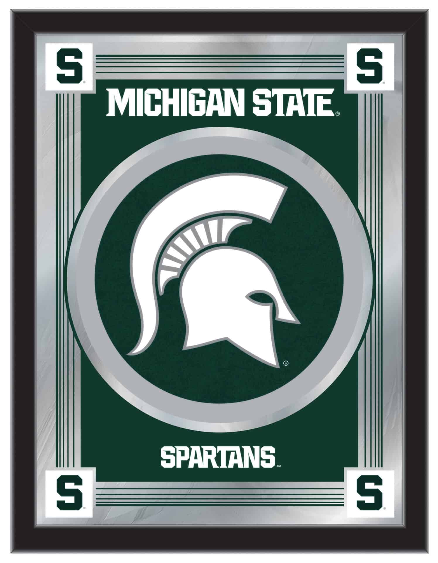 Michigan State University 17x22 Logo Wall Mirror 1 Michigan State University 17x22 Logo Wall Mirror