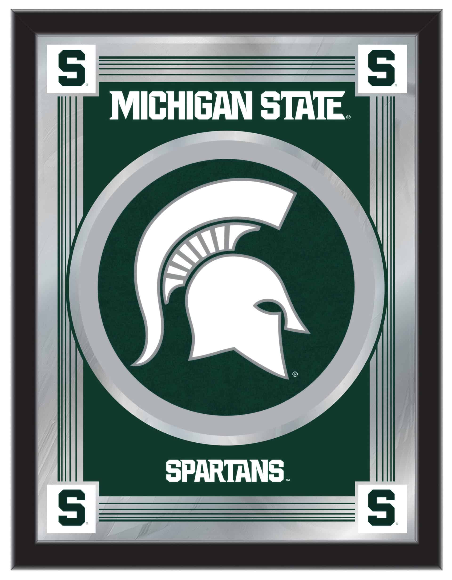 Michigan State University 17x22 Logo Wall Mirror 4 Michigan State University 17x22 Logo Wall Mirror