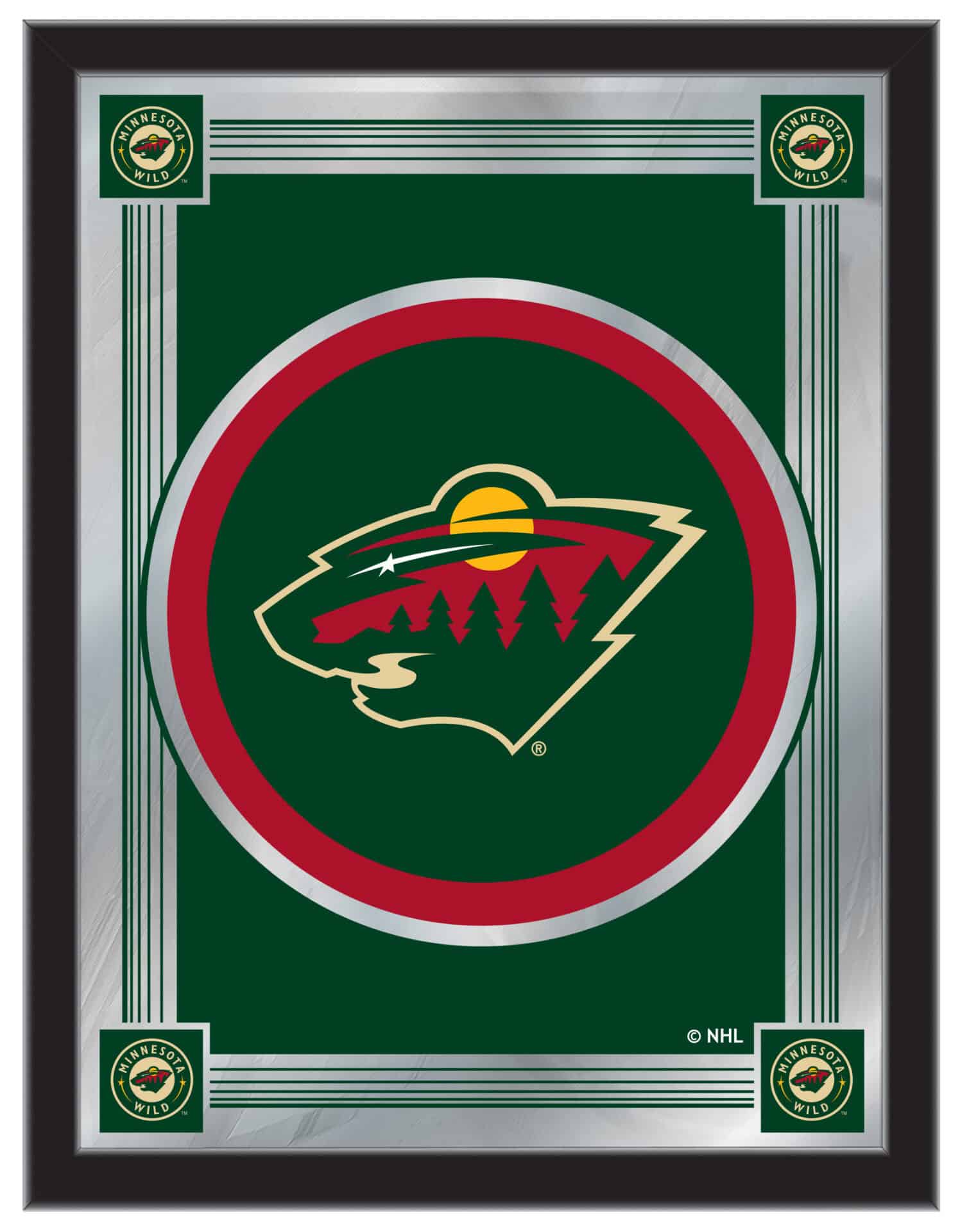 Minnesota Wild 17x22 Logo Wall Mirror 1 Minnesota Wild 17x22 Logo Wall Mirror