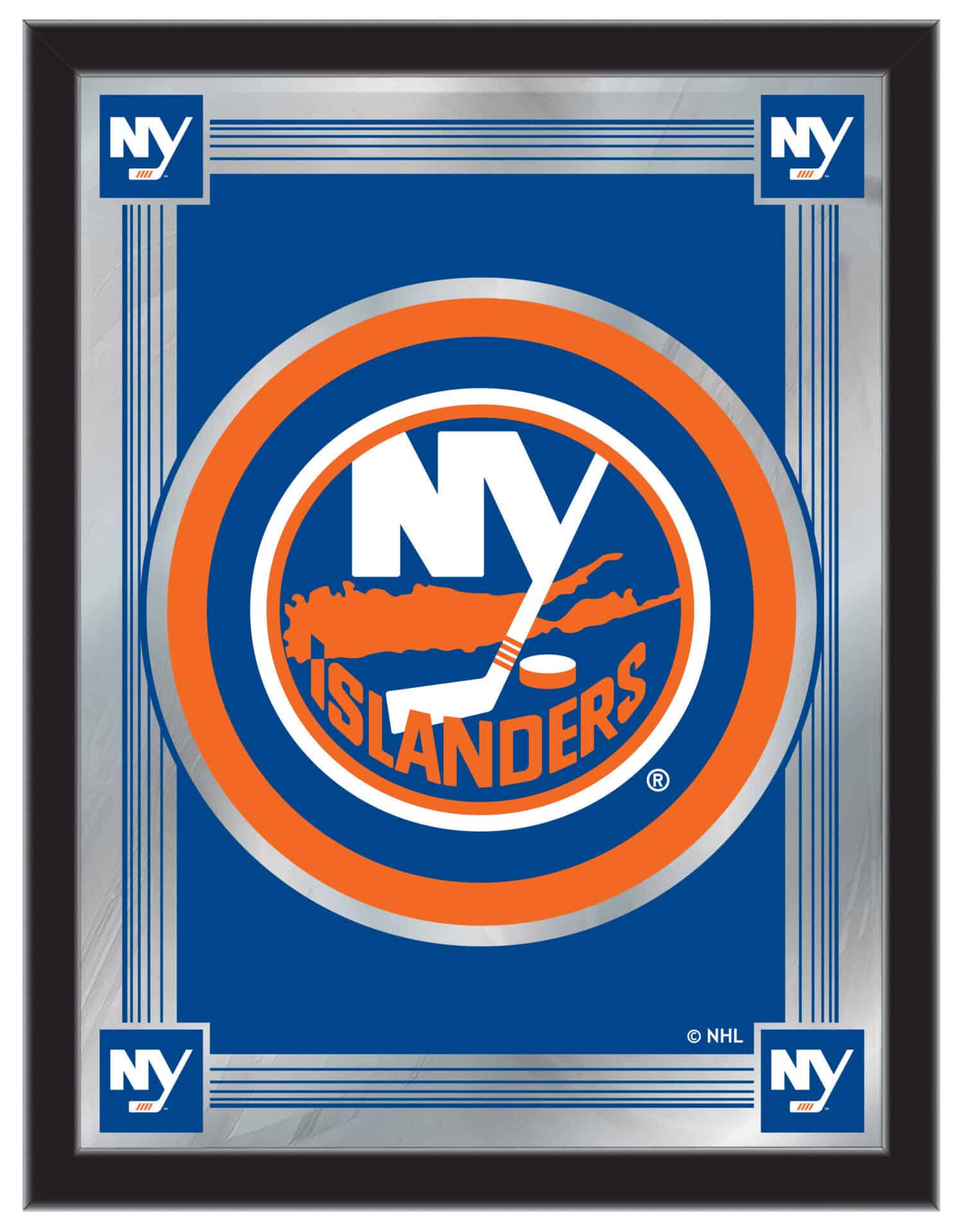 New York Islanders 17x22 Logo Wall Mirror 1 New York Islanders 17x22 Logo Wall Mirror