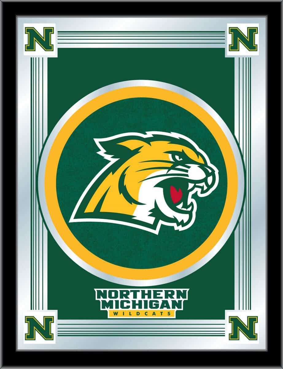 Northern Michigan University 17x22 Logo Wall Mirror 1 Northern Michigan University 17x22 Logo Wall Mirror