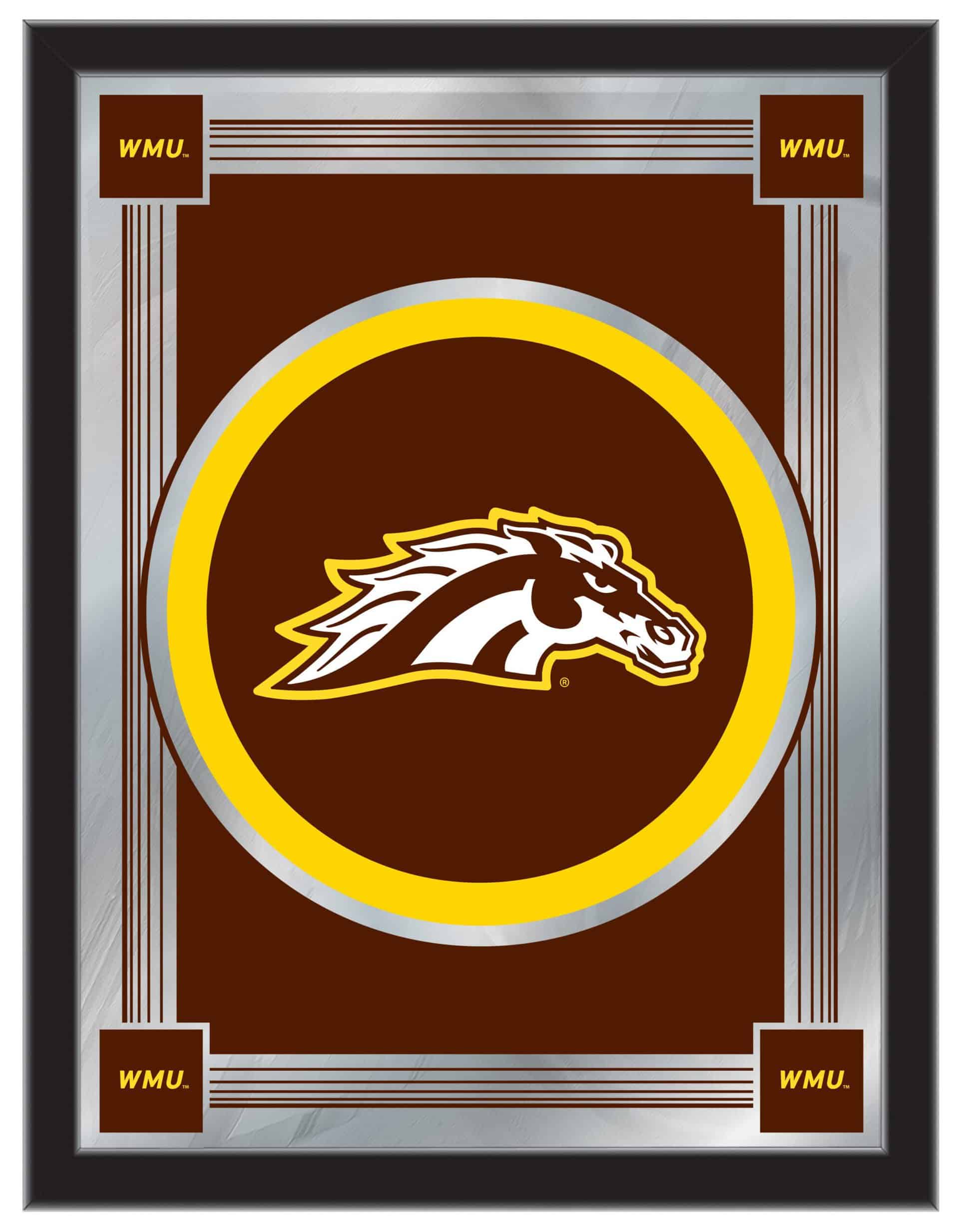 Western Michigan University 17x22 Logo Wall Mirror 4 Western Michigan University 17x22 Logo Wall Mirror