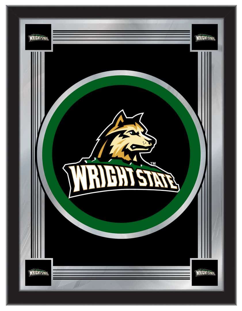 Wright State University 17x22 Logo Wall Mirror 1 Wright State University 17x22 Logo Wall Mirror