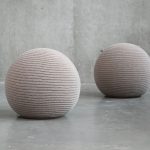 MOCHI Nude Knit Wool Molded Foam Ottoman