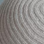 MOCHI Nude Knit Wool Molded Foam Ottoman