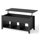 Modern Black Wooden Lift Top Coffee Table With Storage 5 Modern Black Wooden Lift Top Coffee Table With Storage