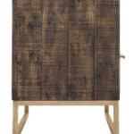Smokey Taupe Reclaimed Pine Transitional TV Console With Metal Legs 8 Smokey Taupe Reclaimed Pine Transitional TV Console With Metal Legs