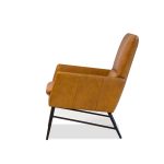 MORISSON Vintage Whiskey Leather Lounge Chair Black Legs 9 MORISSON Vintage Whiskey Leather Lounge Chair Black Legs