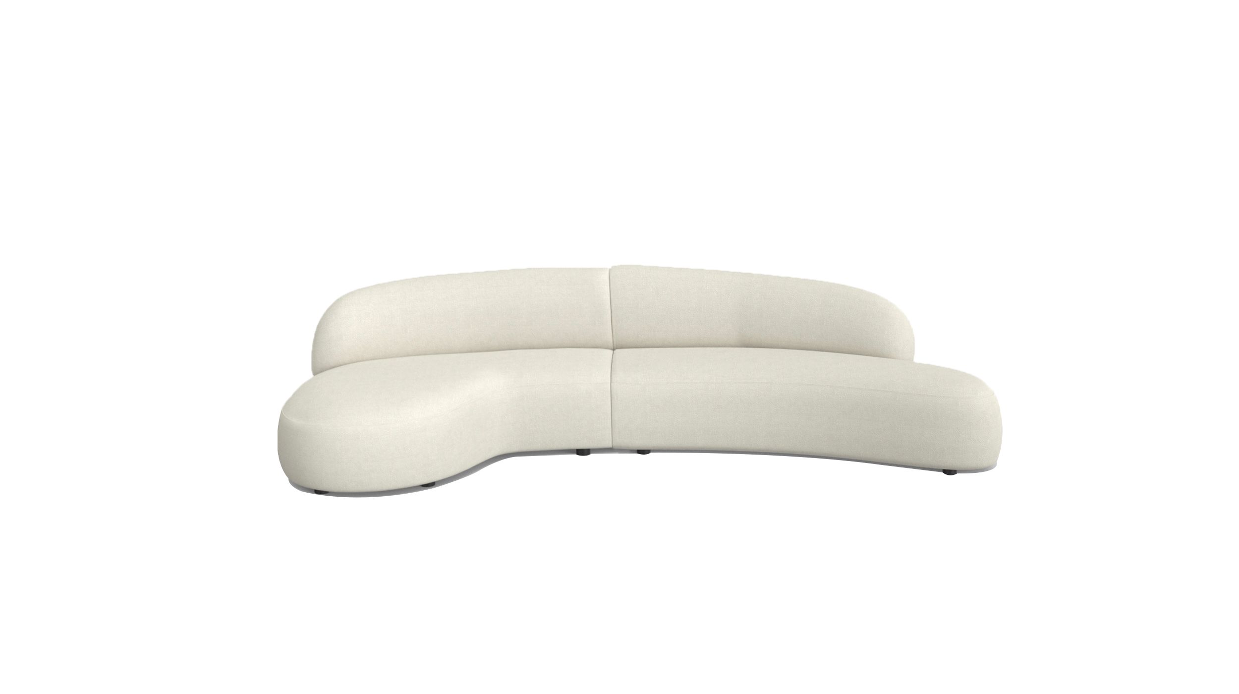 MORITZ 2-Piece Alabaster Tweed Left Chaise Sectional Sofa 1 MORITZ 2-Piece Alabaster Tweed Left Chaise Sectional Sofa