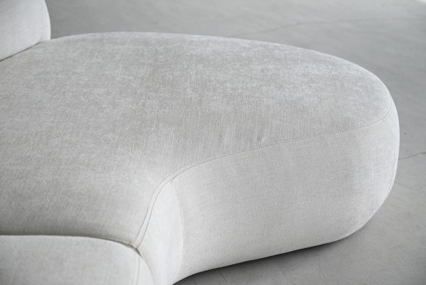 MORITZ 2 Piece Alabaster Tweed Right Chaise Sectional Sofa 2