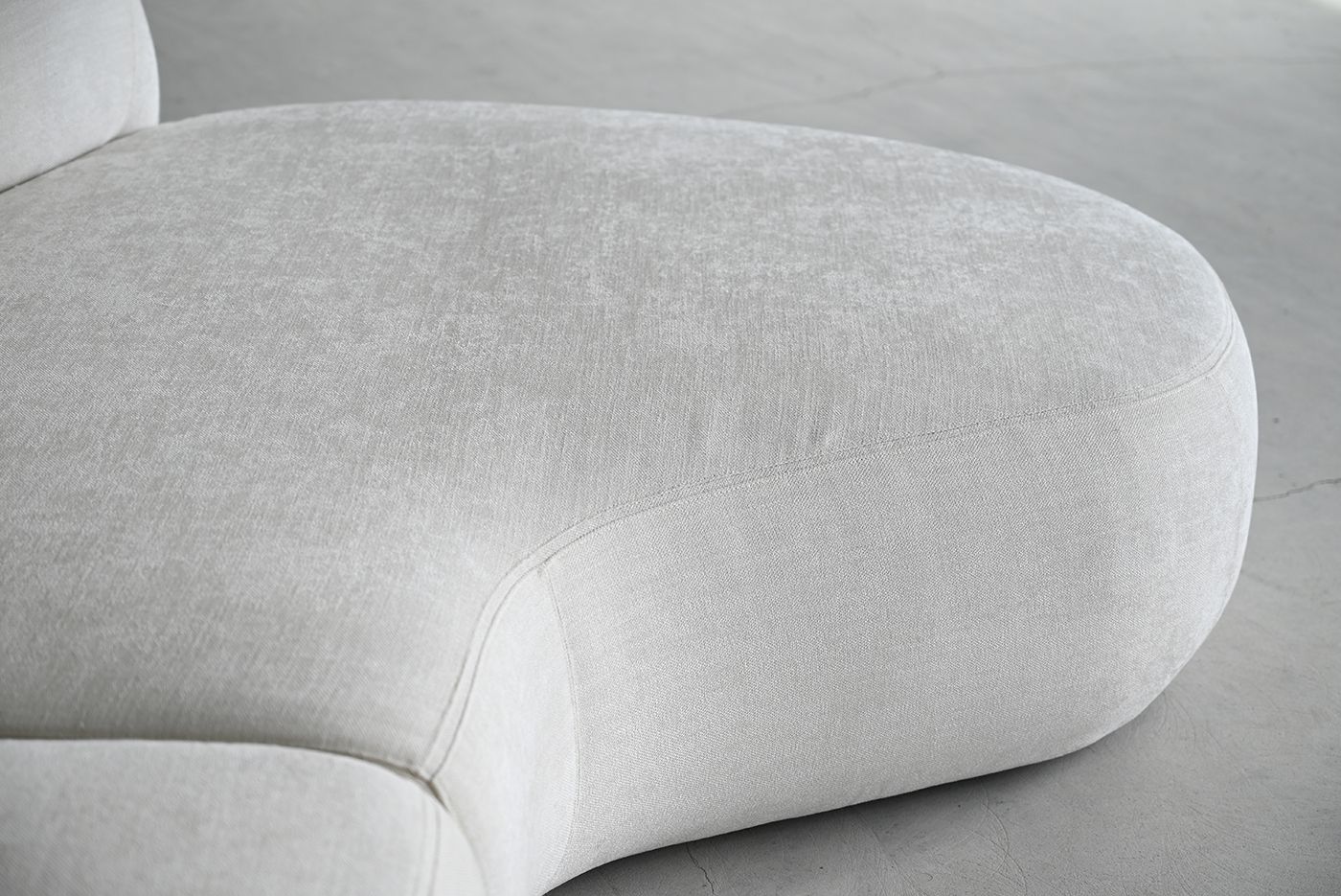 MORITZ 2-Piece Alabaster Tweed Right Chaise Sectional Sofa 3 MORITZ 2-Piece Alabaster Tweed Right Chaise Sectional Sofa - Image 3