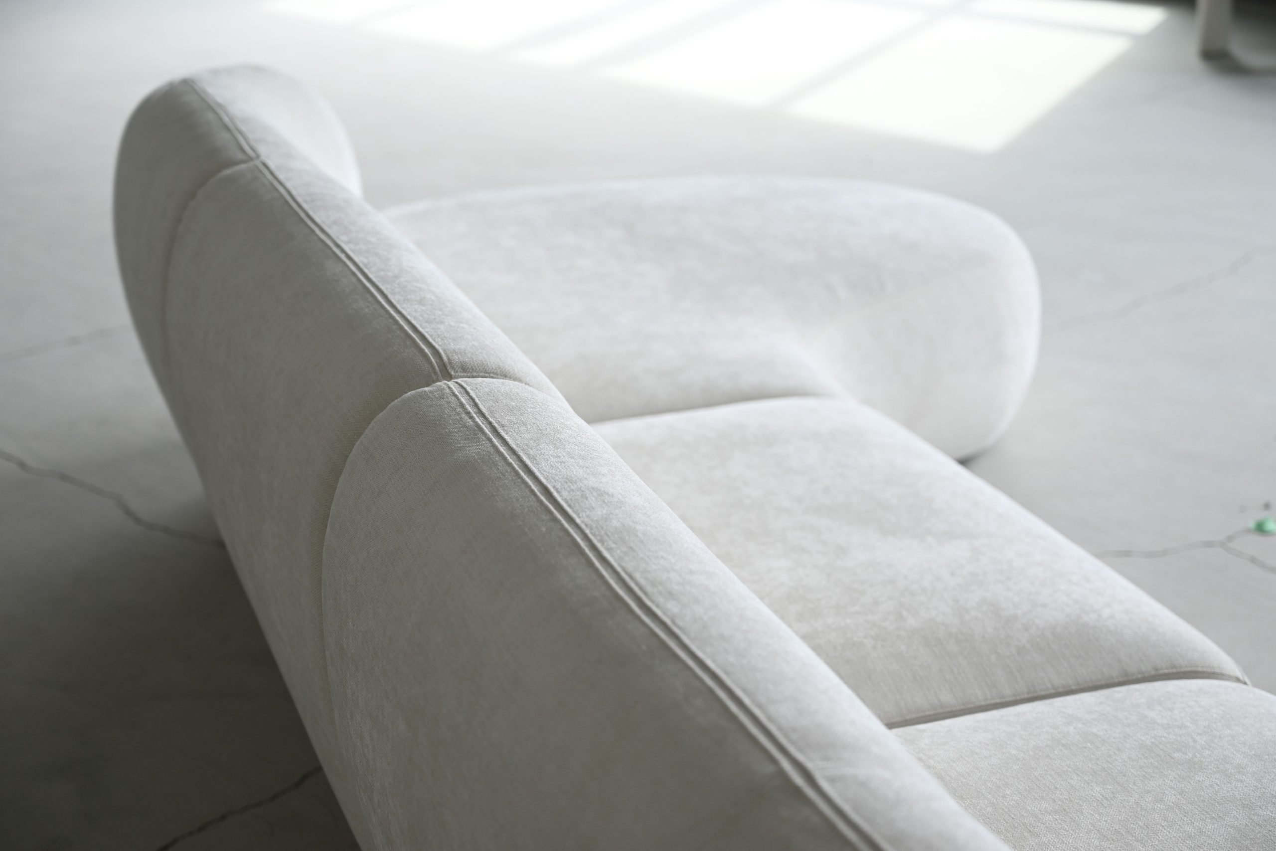 MORITZ 3-Piece Alabaster Tweed Left Chaise Sectional Sofa 2 MORITZ 3-Piece Alabaster Tweed Left Chaise Sectional Sofa - Image 2