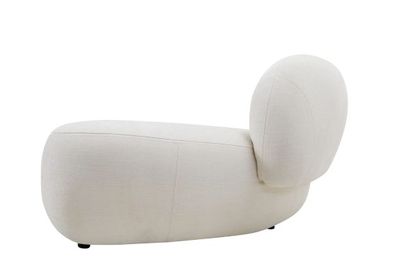 MORITZ 3 Piece Alabaster Tweed Left Chaise Sectional Sofa 4