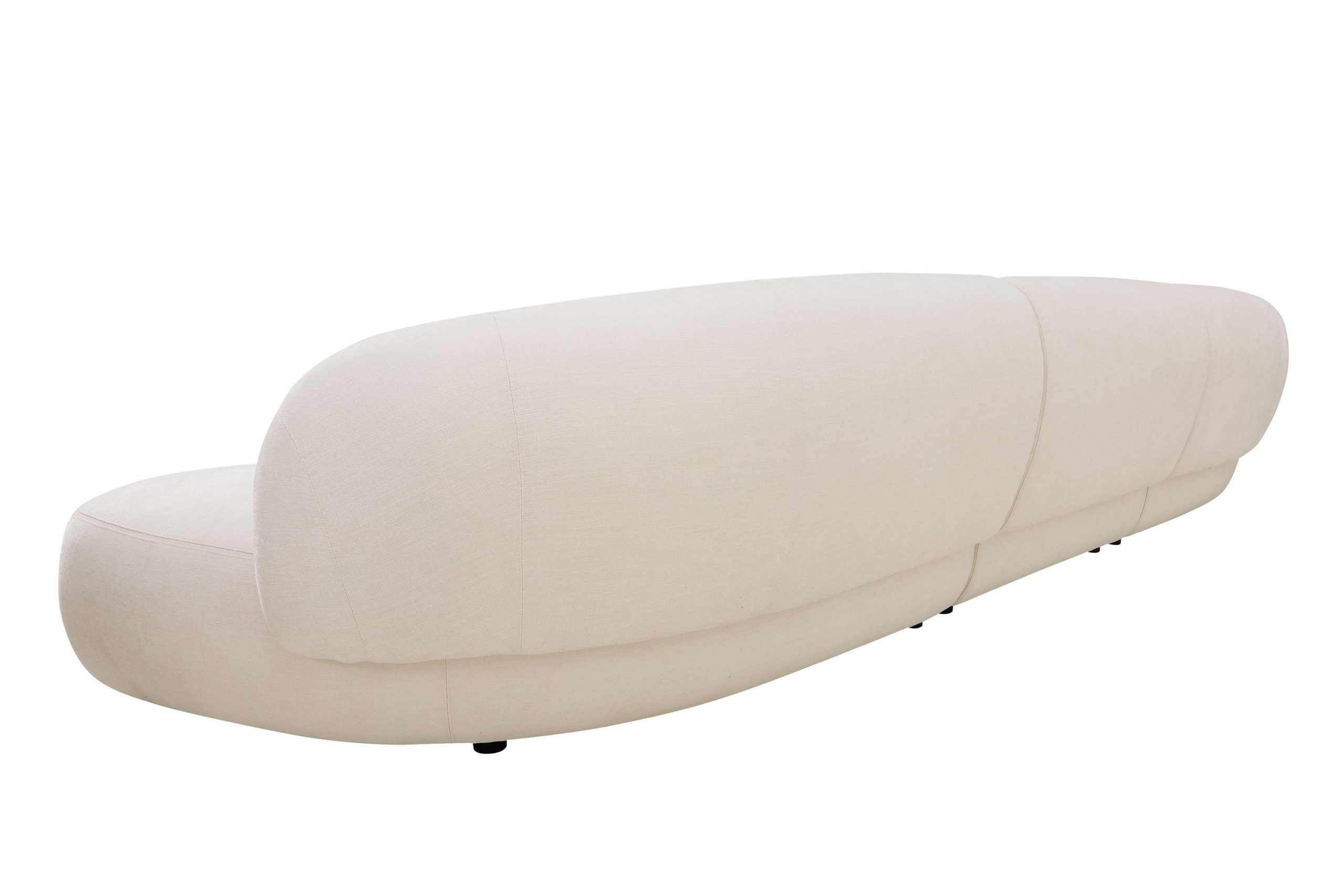 MORITZ 3-Piece Alabaster Tweed Left Chaise Sectional Sofa 6 MORITZ 3-Piece Alabaster Tweed Left Chaise Sectional Sofa - Image 6