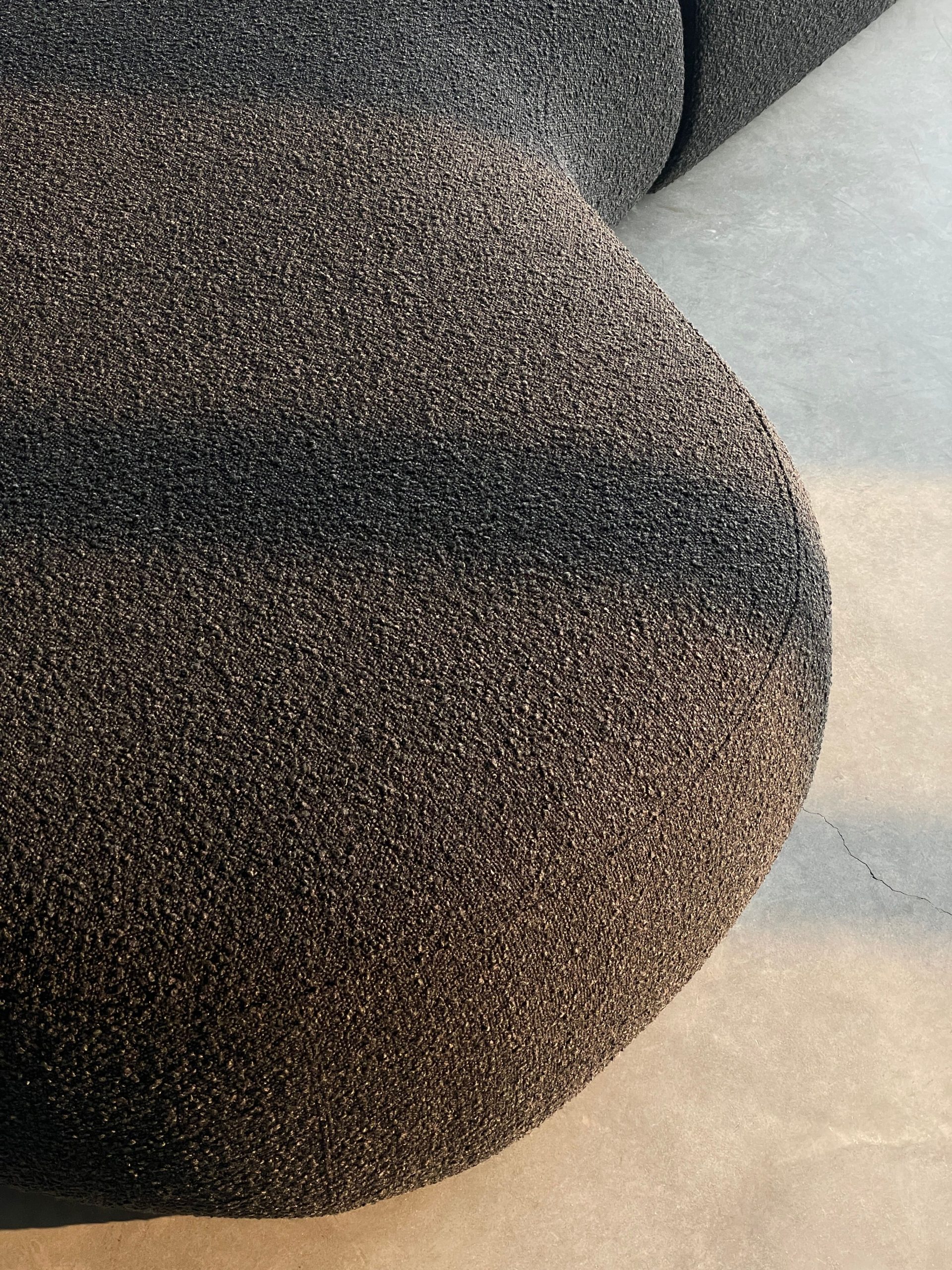 MORITZ Licorice Boucle Right Chaise Sectional Sofa 3 MORITZ Licorice Boucle Right Chaise Sectional Sofa - Image 3