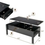 Modern Black Lift Top Coffee Table with Storage Drawers 10 Modern Black Lift Top Coffee Table with Storage Drawers