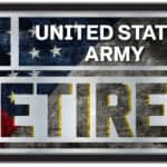 United States Army 26x15 Retired Wall Mirror 4 United States Army 26x15 Retired Wall Mirror
