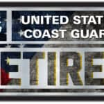 United States Coast Guard 26x15 Retired Wall Mirror