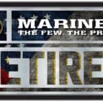 United States Marine Corps 26x15 Retired Wall Mirror