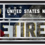 United States Navy 26x15 Retired Wall Mirror