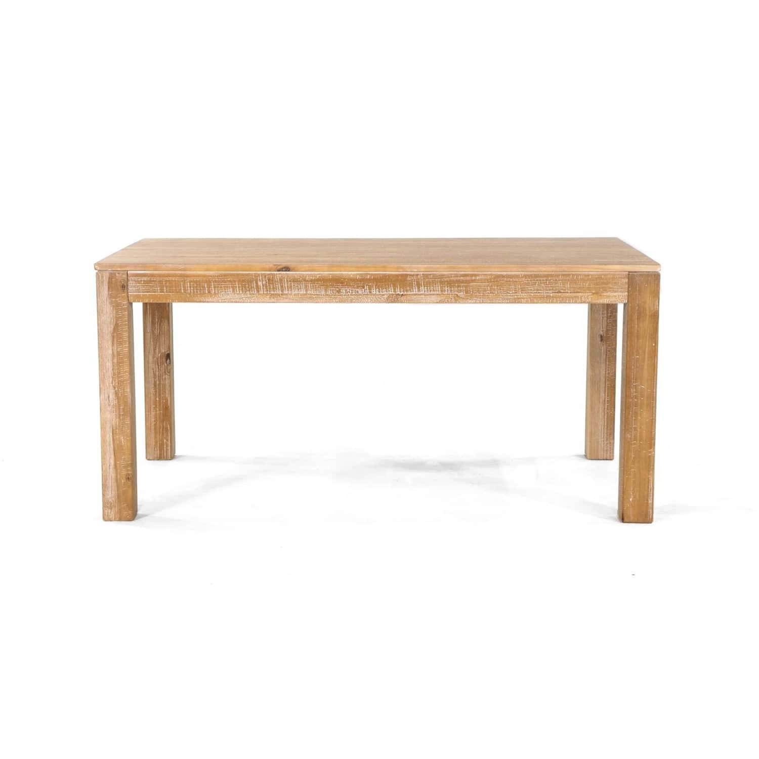 Rustic Solid Wood Dining Table Modern Farmhouse Style 63-Inch 2 Rustic Solid Wood Dining Table Modern Farmhouse Style 63-Inch - Image 2