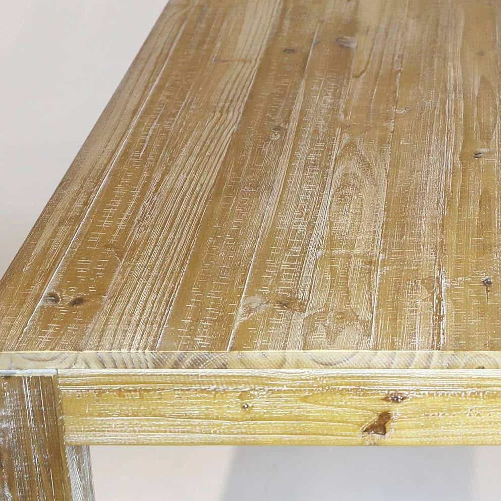 Rustic Solid Wood Dining Table Modern Farmhouse Style 63-Inch 5 Rustic Solid Wood Dining Table Modern Farmhouse Style 63-Inch - Image 5