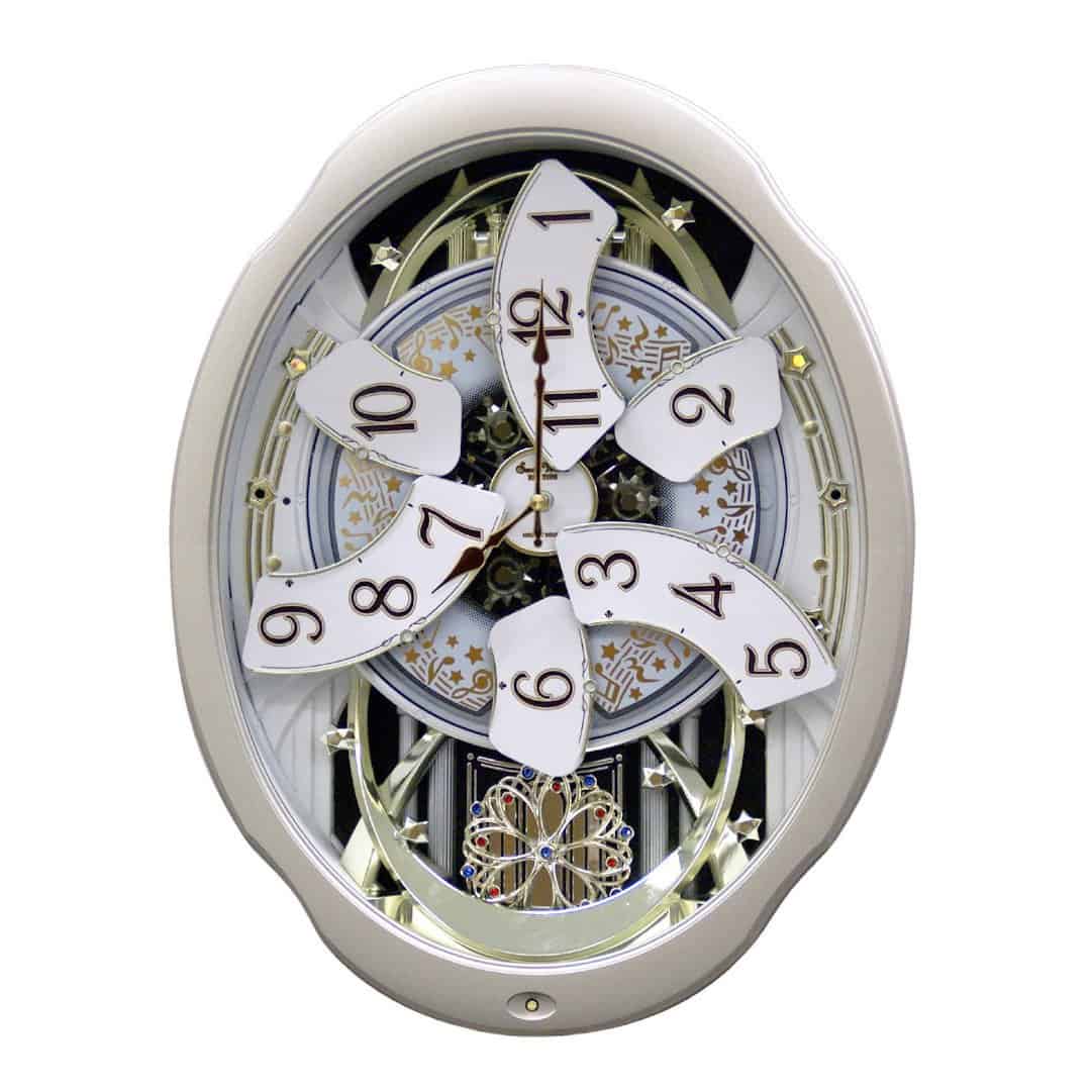 Musical Pendulum Wall Clock with Rotating Notes and Guitars 2 Musical Pendulum Wall Clock with Rotating Notes and Guitars - Image 2