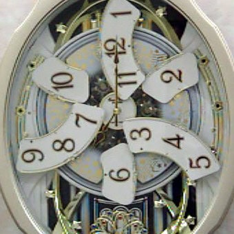 Musical Pendulum Wall Clock with Rotating Notes and Guitars 4 Musical Pendulum Wall Clock with Rotating Notes and Guitars - Image 4