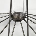 Madeline II Large Gunmetal Gray Metal Glass Test Tube Vase