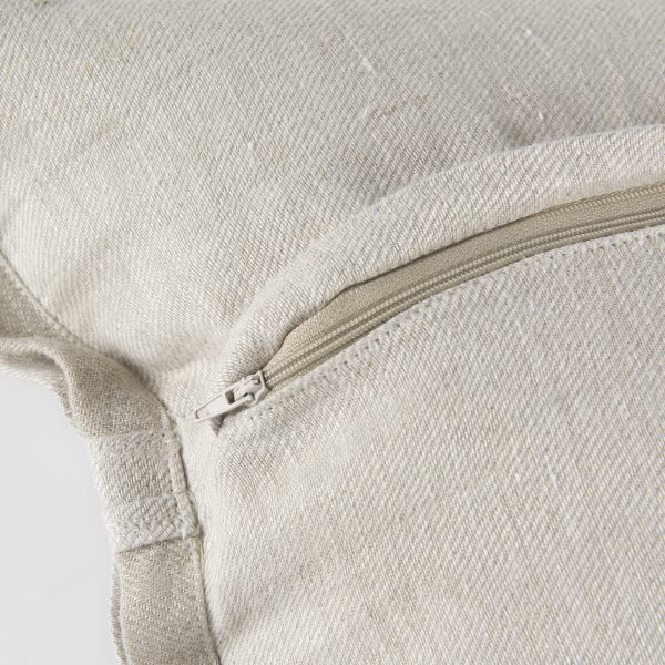 Mae 20L x 20W Beige Fabric Decorative Pillow Cover 10