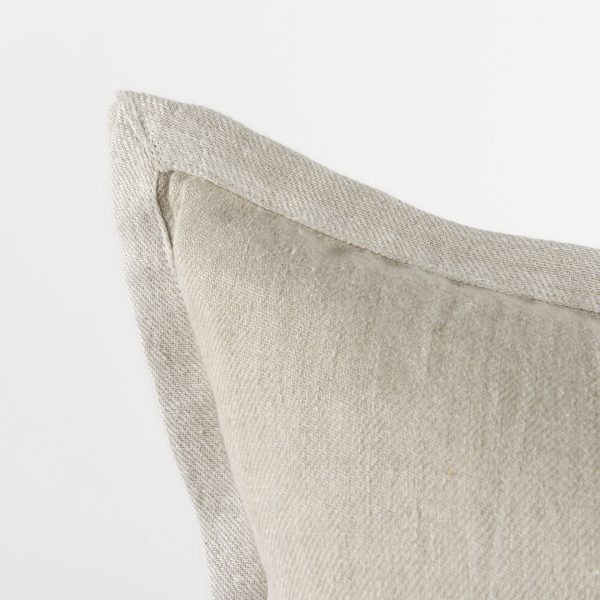 Mae 20L x 20W Beige Fabric Decorative Pillow Cover 8