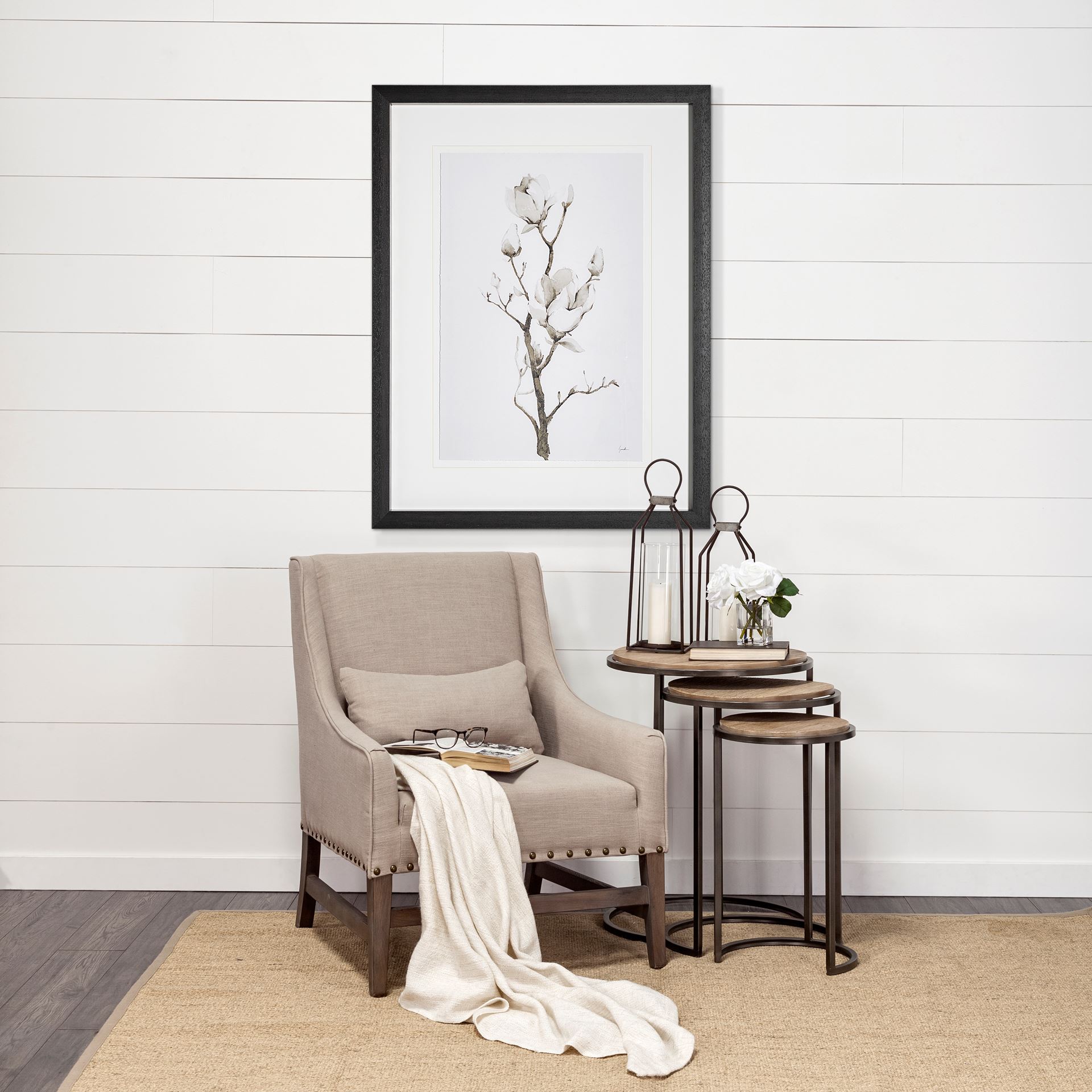 Magnolia II by Gabrielle C a Framed Art Print Matted under Glass 2 Magnolia II by Gabrielle C a Framed Art Print Matted under Glass - Image 2