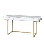 Malcolm White Modern Desk with Charging and Organizer 7 Malcolm White Modern Desk with Charging and Organizer