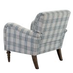 Malia Plaid Glam Accent Armchair 8 Malia Plaid Glam Accent Armchair