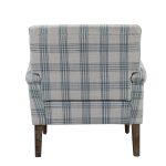 Malia Plaid Glam Accent Armchair 9 Malia Plaid Glam Accent Armchair
