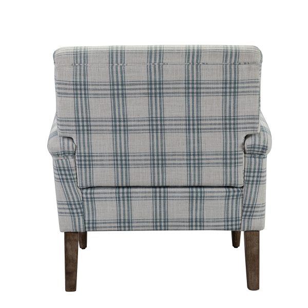 Malia Plaid Glam Accent Armchair 3