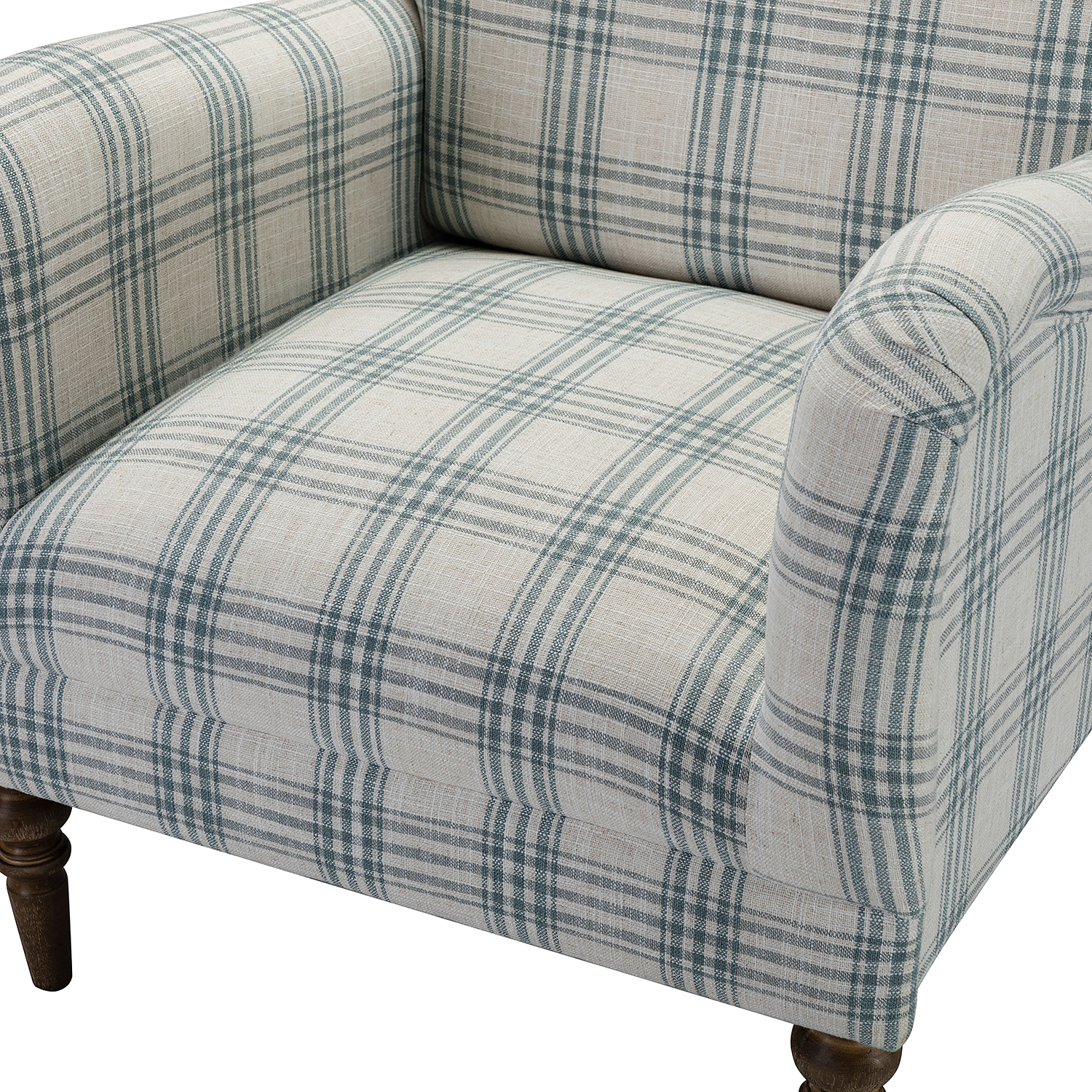 Malia Plaid Glam Accent Armchair 5 Malia Plaid Glam Accent Armchair - Image 5