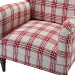 Malia Red Glam Accent Armchair with Carved Wood Legs 7 Malia Red Glam Accent Armchair with Carved Wood Legs