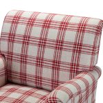 Malia Red Glam Accent Armchair with Carved Wood Legs 8 Malia Red Glam Accent Armchair with Carved Wood Legs
