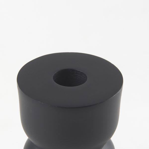 Malta Black Large Metal Candle Holder 5