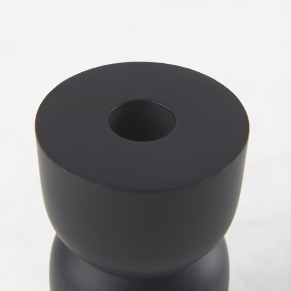 Malta Small Black Metal Candle Holder 5