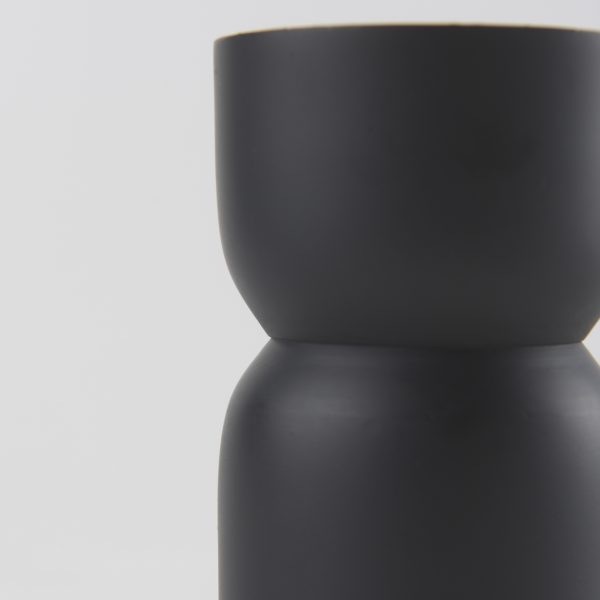 Malta Small Black Metal Candle Holder 6