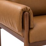 Manon Camel Faux Leather Armchair with Removable Cushions 10 Manon Camel Faux Leather Armchair with Removable Cushions