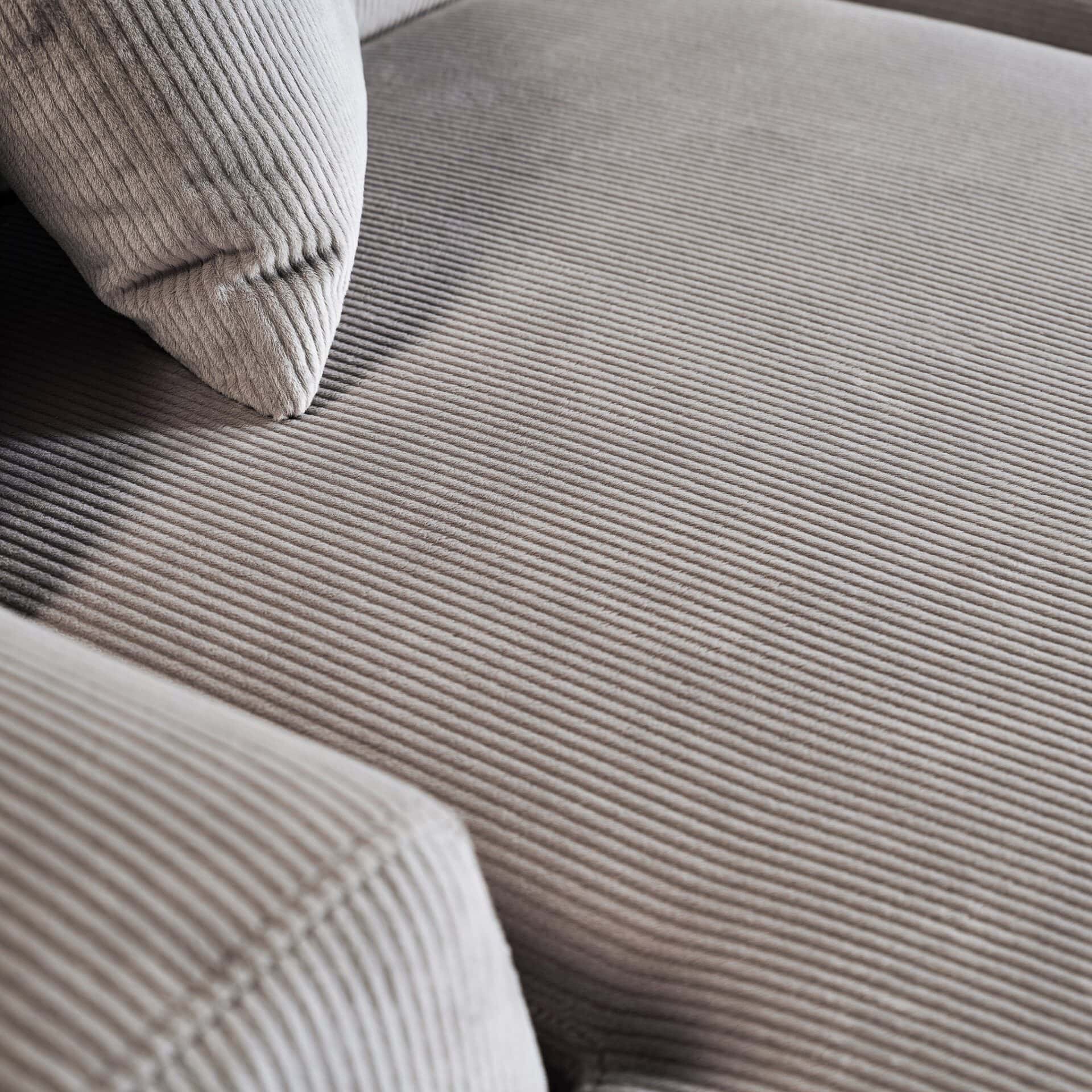 Gray Velvet Left-Facing Sectional Sofa with Deep-Seated Cushions 7 Gray Velvet Left-Facing Sectional Sofa with Deep-Seated Cushions - Image 7