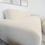Beige Velvet Right Facing Sectional Sofa with Deep Seating 9 Beige Velvet Right Facing Sectional Sofa with Deep Seating